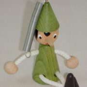 Pinokkio met springveer 8 cm